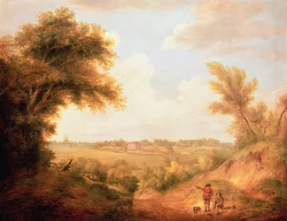 Landschaft mit Haus, 18. Jahrhundert